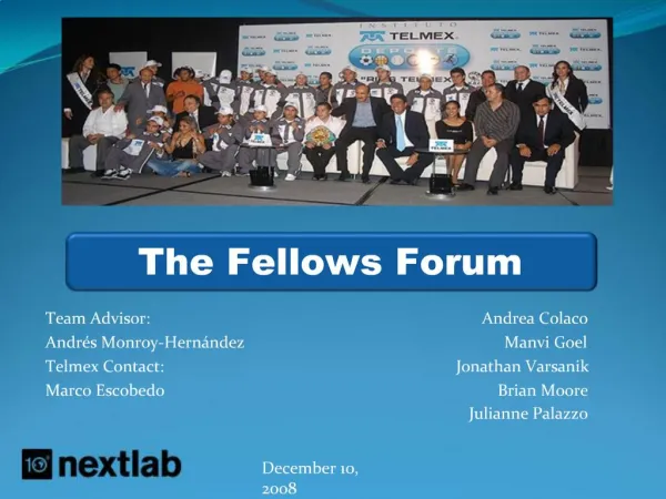 The Fellows Forum