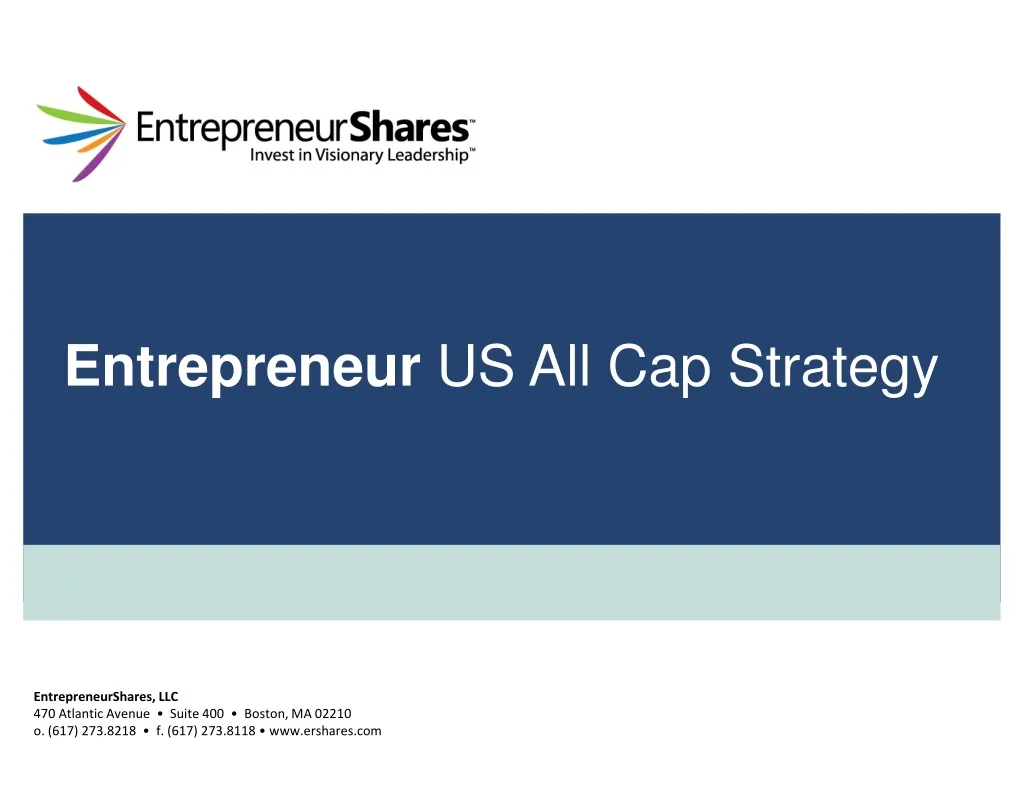 entrepreneur us all cap strategy