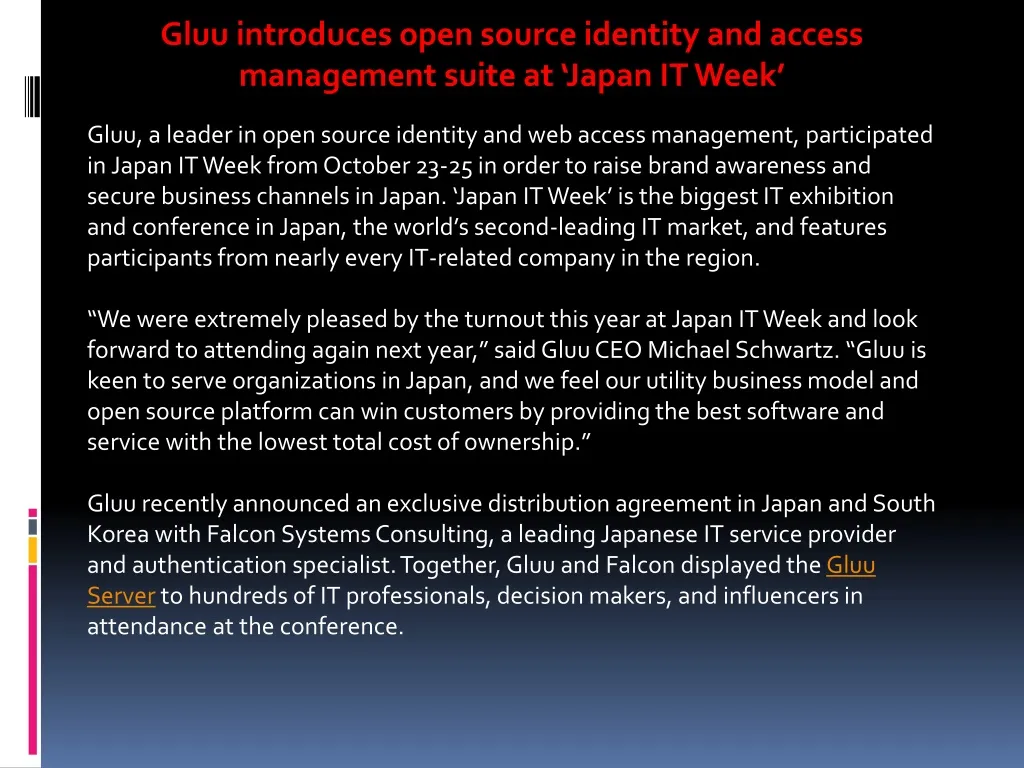 gluu introduces open source identity and access