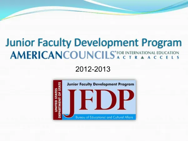 Junior Faculty Development Program