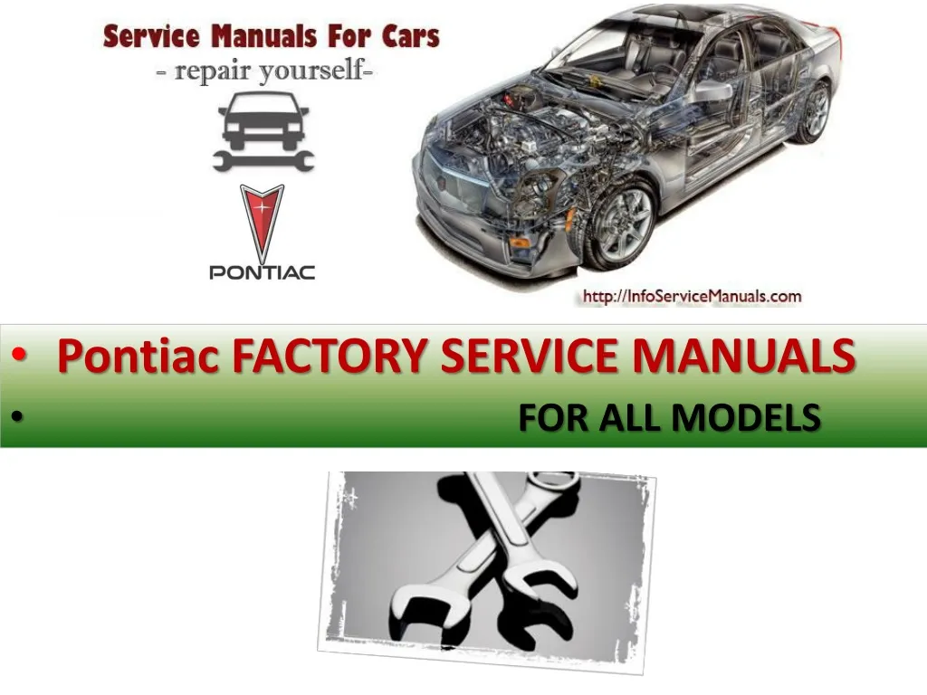 pontiac factory service manuals for all models