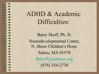 ADHD - slide 1