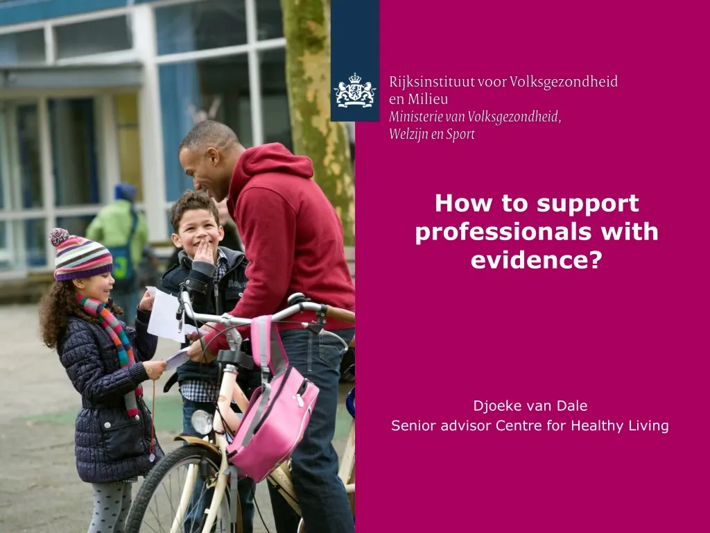 how to support professionals with evidence