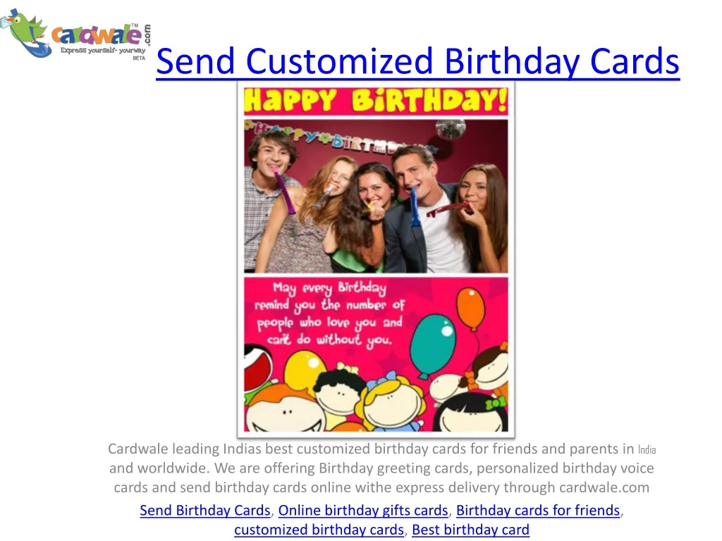 s end customized birthday c ards