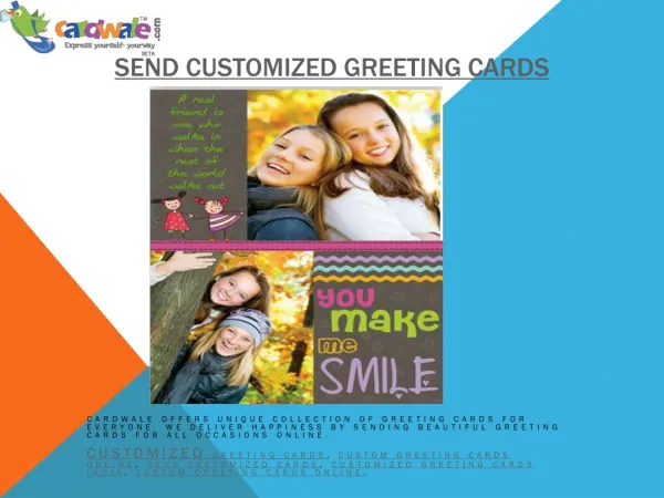 Customized greeting cards