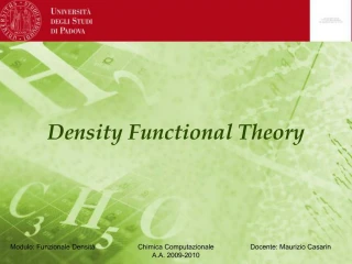 Density Functional Theory - slide 1