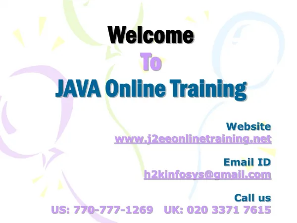 JAVA Online Training and Placement Assistance