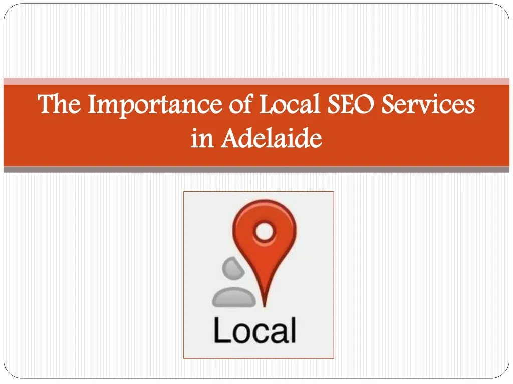 the importance of local seo services in adelaide