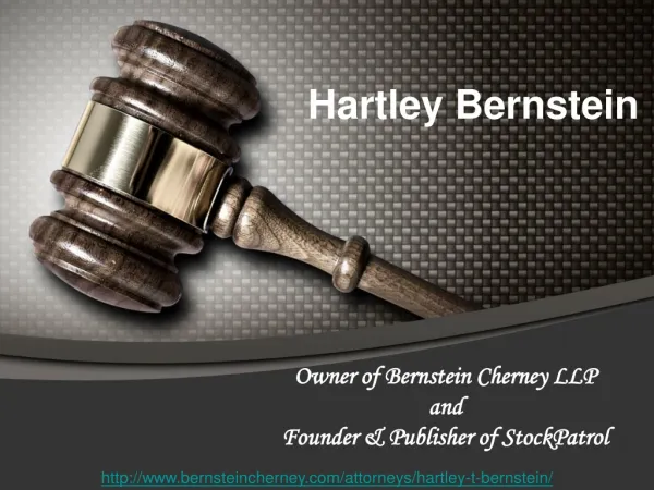 Hartley Bernstein Corporate and Civil Litigator
