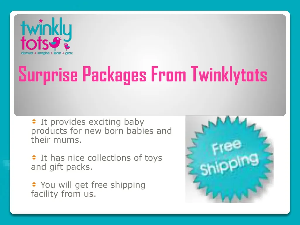 surprise packages from twinklytots