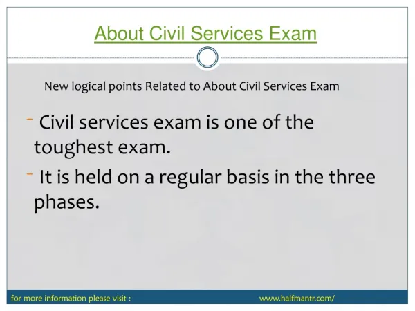 Find Latest content For about Civil Services Exam