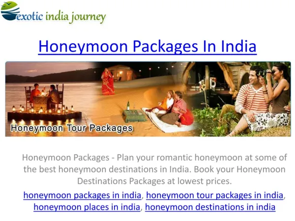 best honeymoon packages