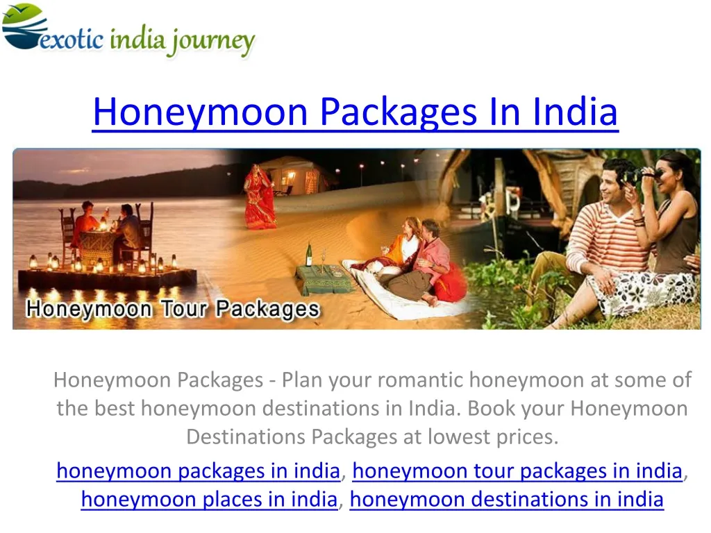 honeymoon packages in india