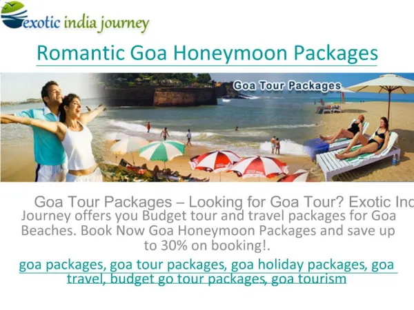 Goa Honeymoon Packages