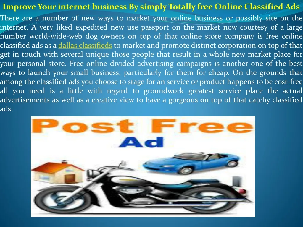 improve your internet business by simply totally