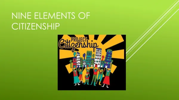 Nine elements of citizenship