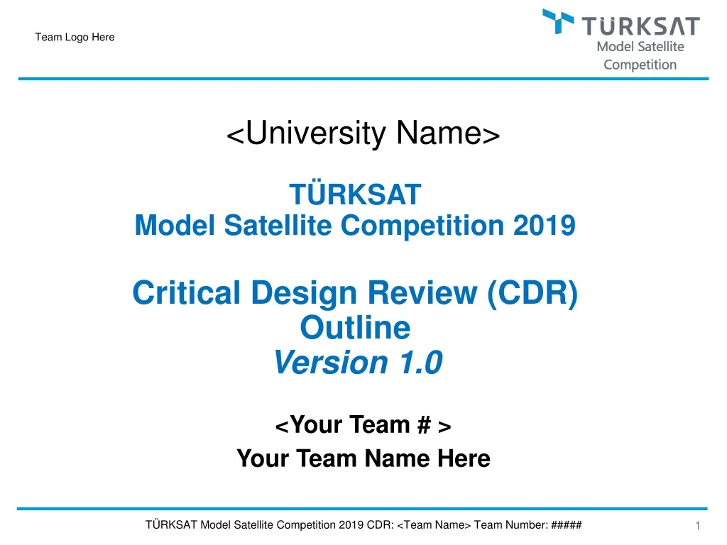 t rksat model satellite competition 201 9 critical design review c dr outline version 1 0