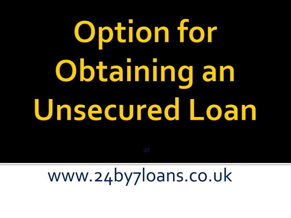 at www 24by7loans co uk