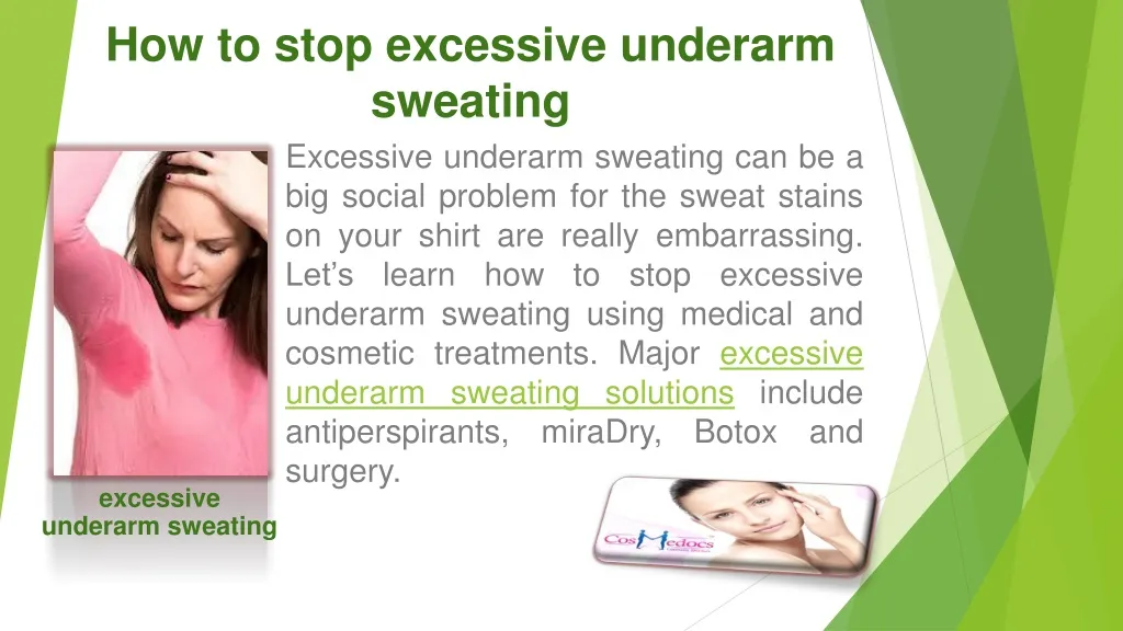 how to stop excessive underarm sweating