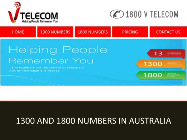 1300 and 1800 numbers in Australia