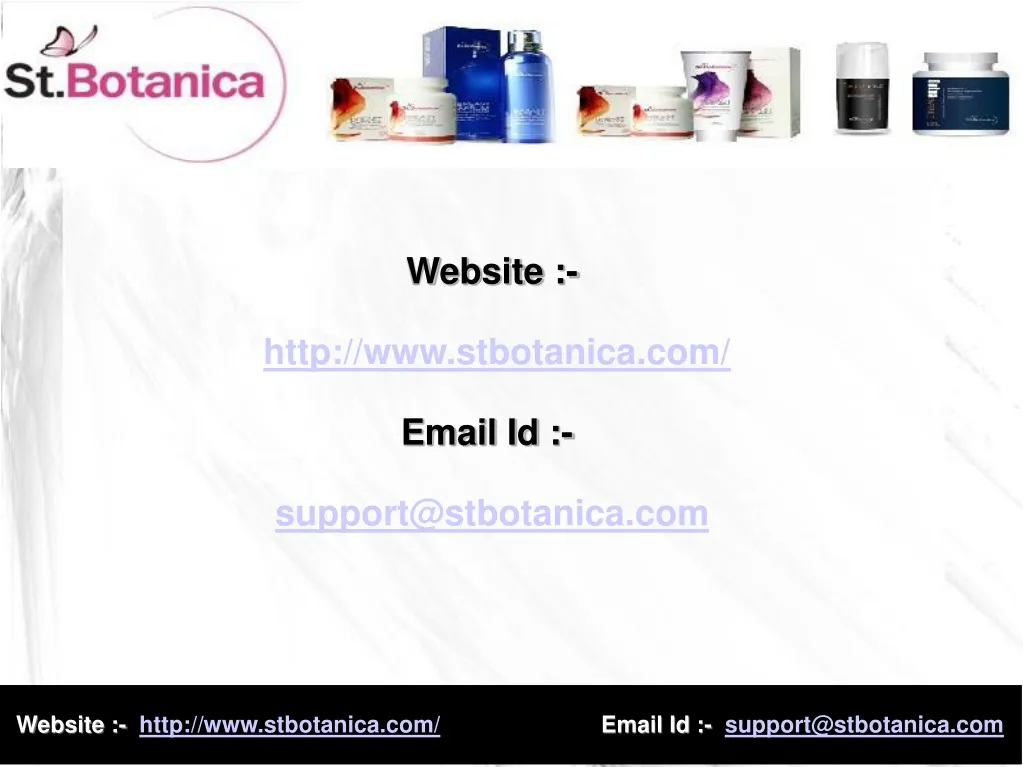 website http www stbotanica com email