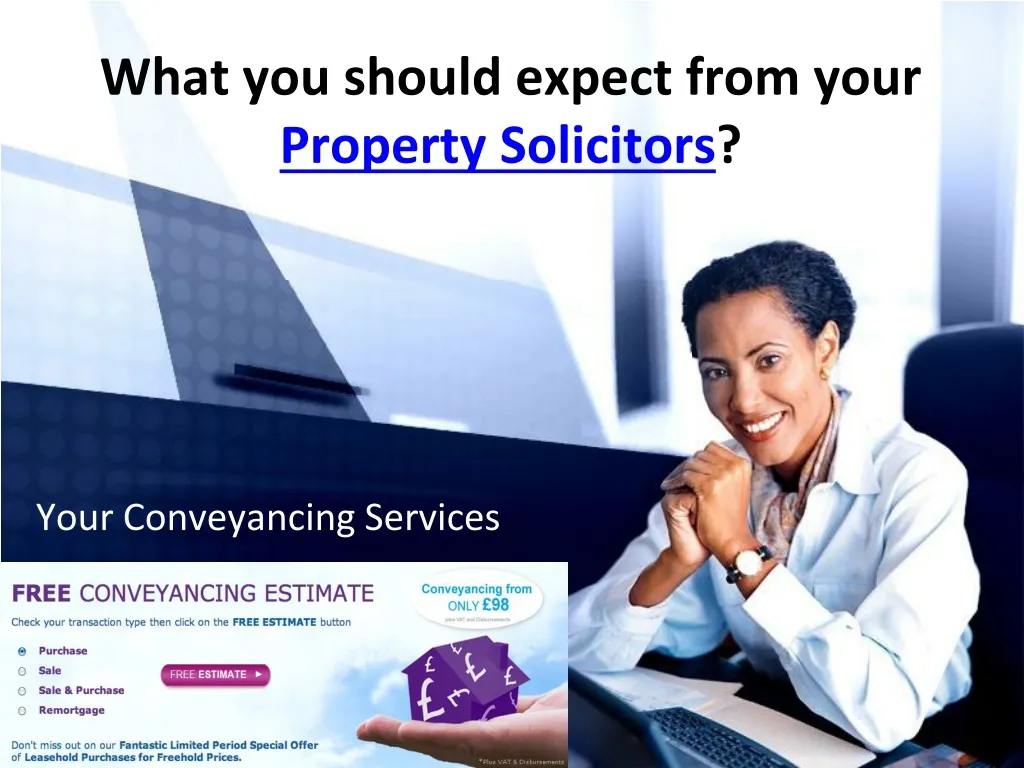 what you should expect from your property solicitors