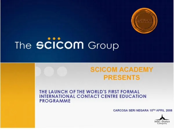scicom academy presents