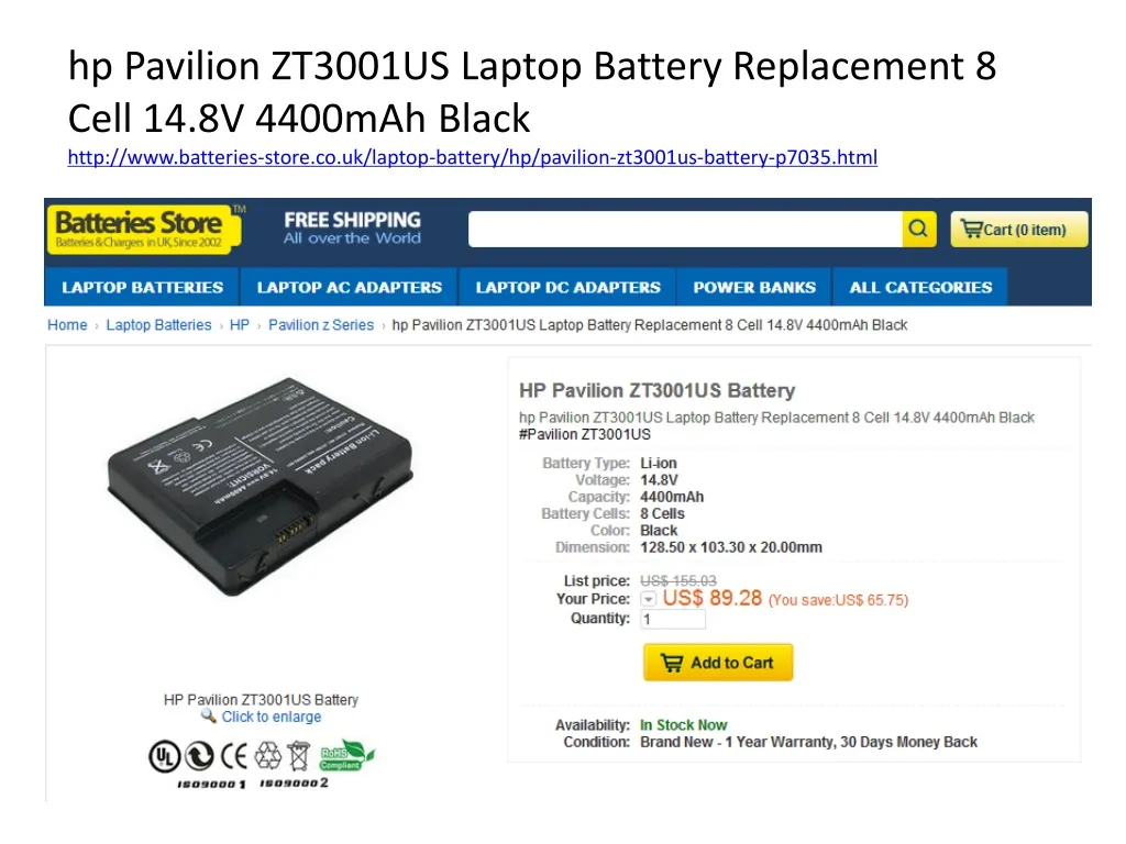 hp pavilion zt3001us laptop battery replacement