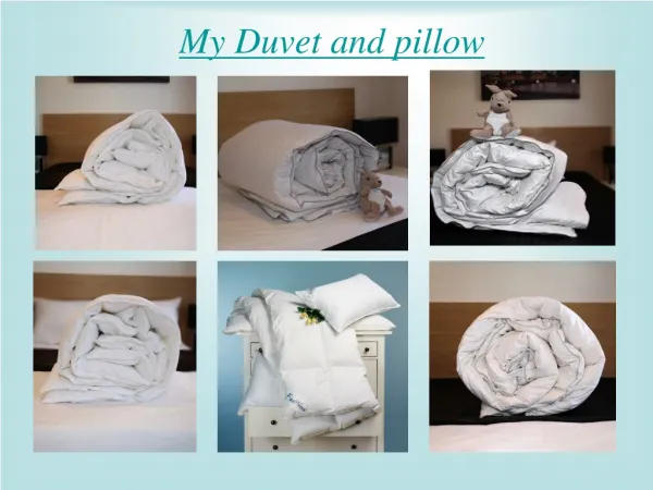 Duvets and Pillow