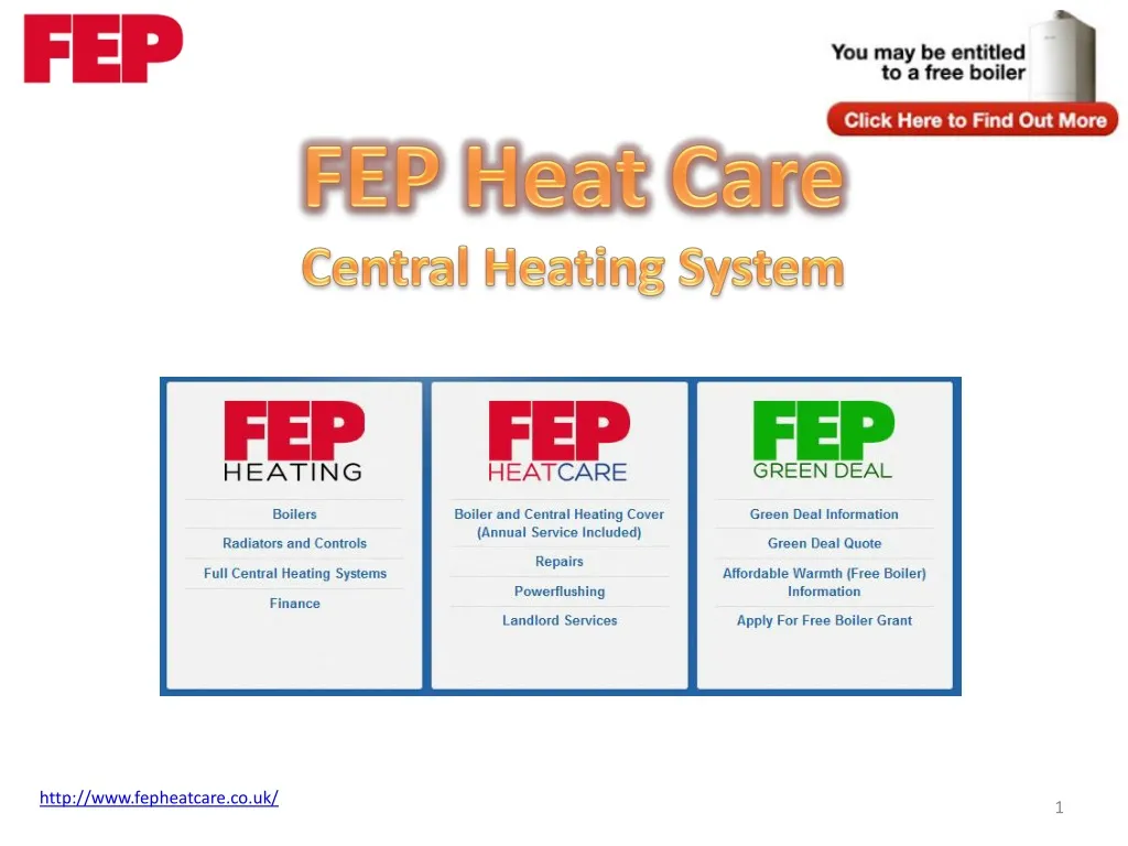 fep heat care central heating system