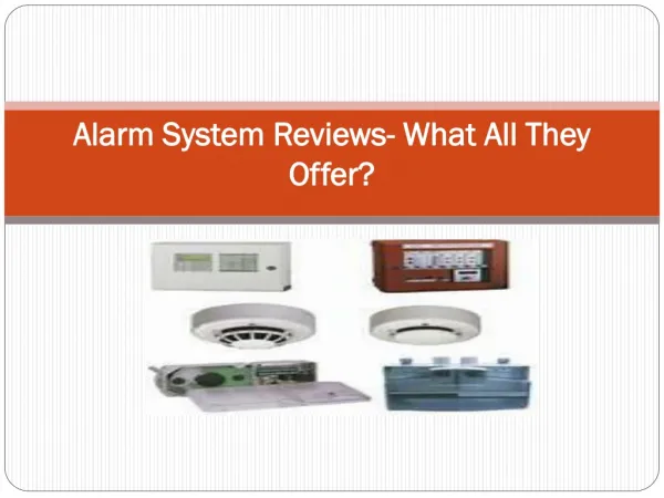 Alarm System Reviews