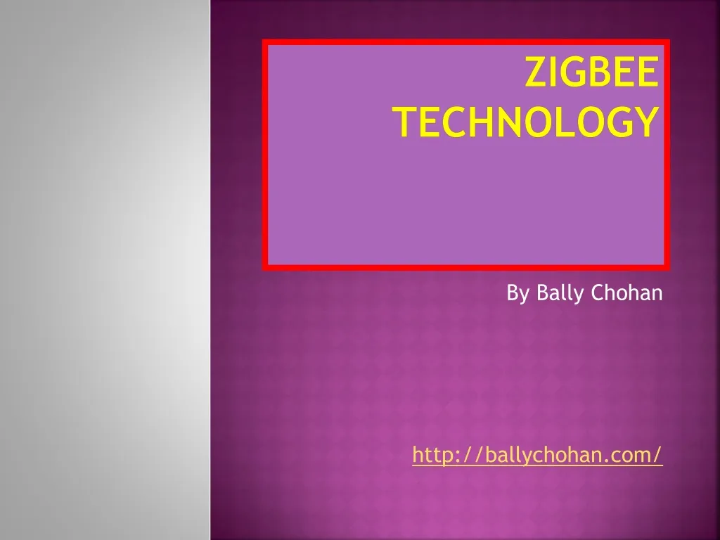 zigbee technology