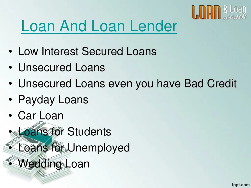 loan and loan lender