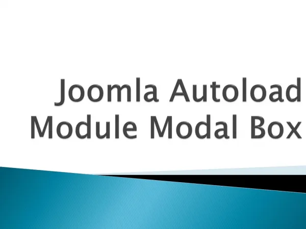 Joomla autoload module modal box