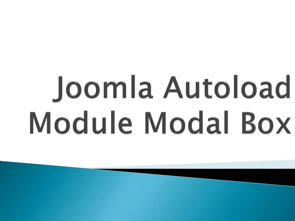 joomla autoload module modal box