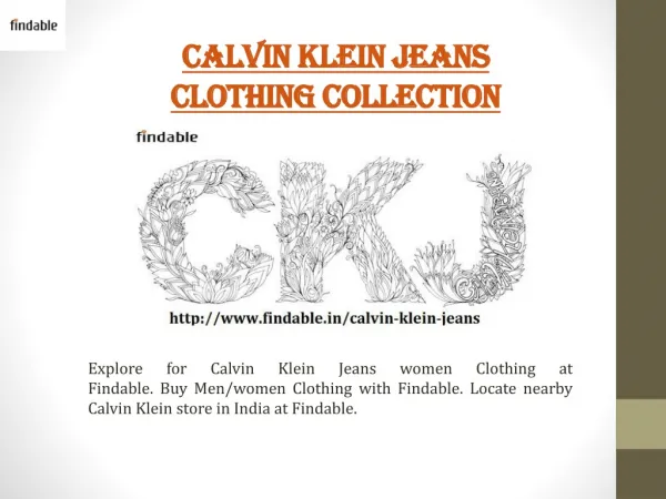Explore Calvin Klein Jeans Clothing