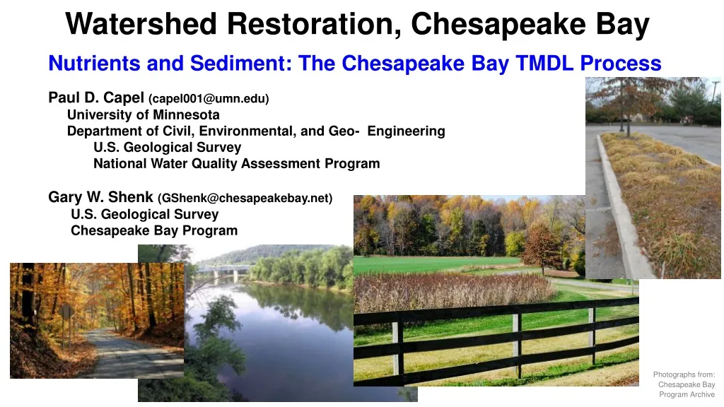 watershed restoration chesapeake bay nutrients