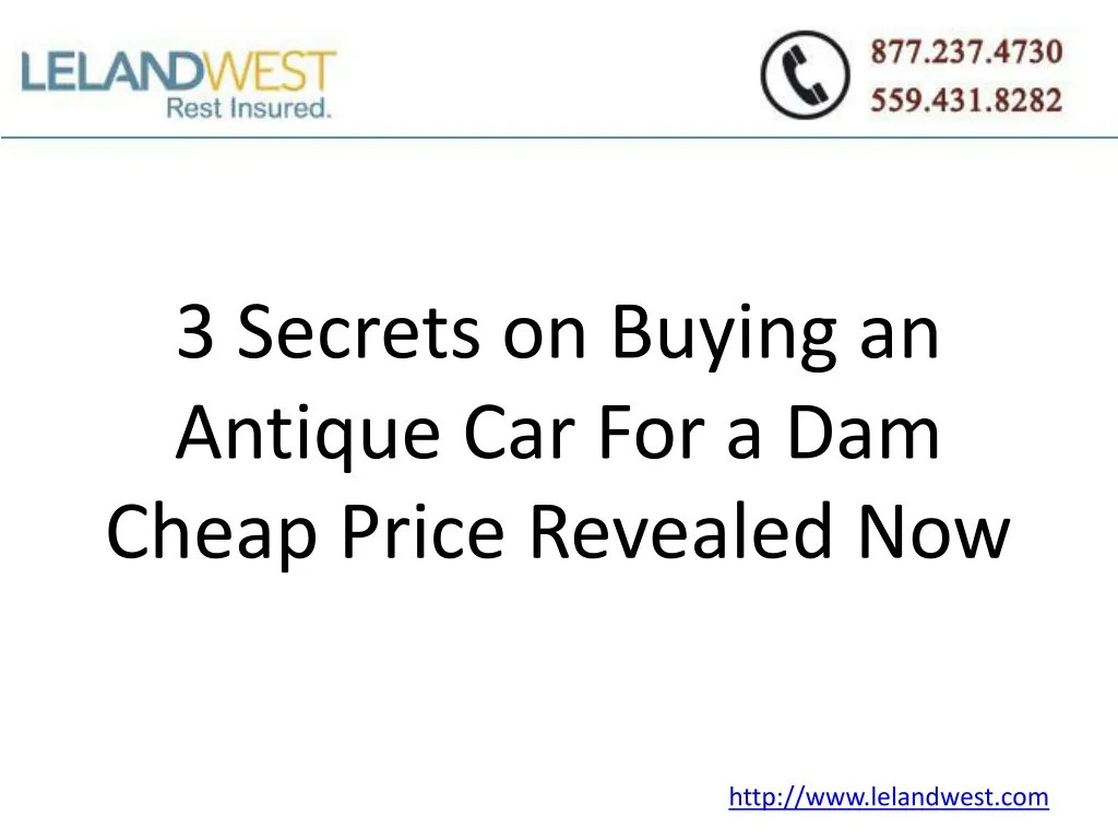 3 secrets on buying an antique car for a dam cheap price revealed now