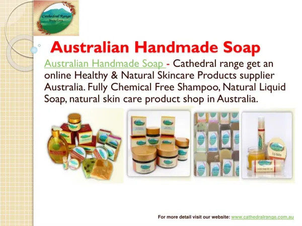 Handmade Soaps and Healthy Natural Skin Care Products Suppli