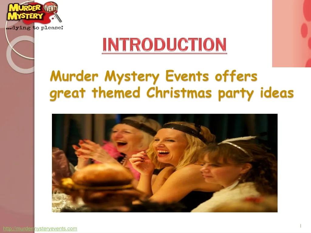 murder mystery events offers great themed christmas party ideas