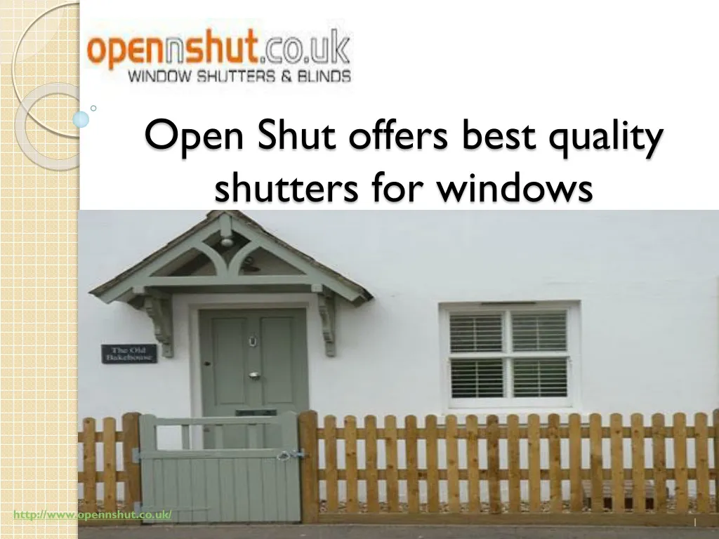 open shut offers best quality shutters for windows