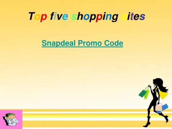 Top five shopping sites
