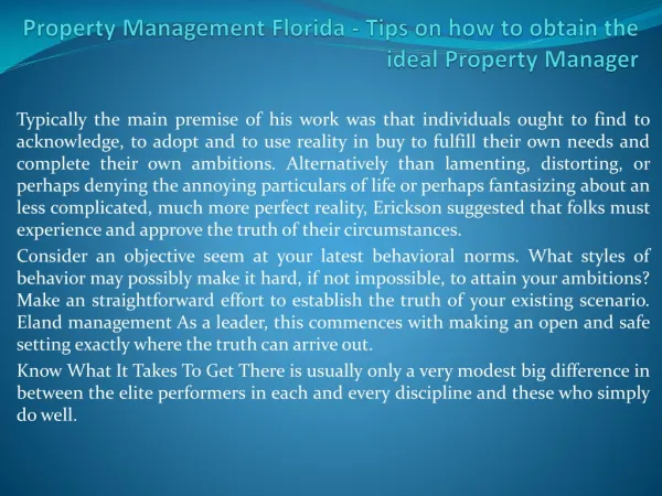 florida property management