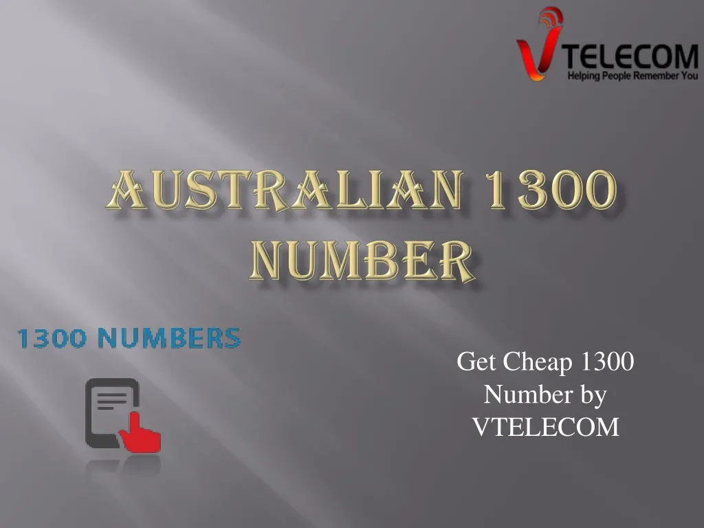 australian 1300 number