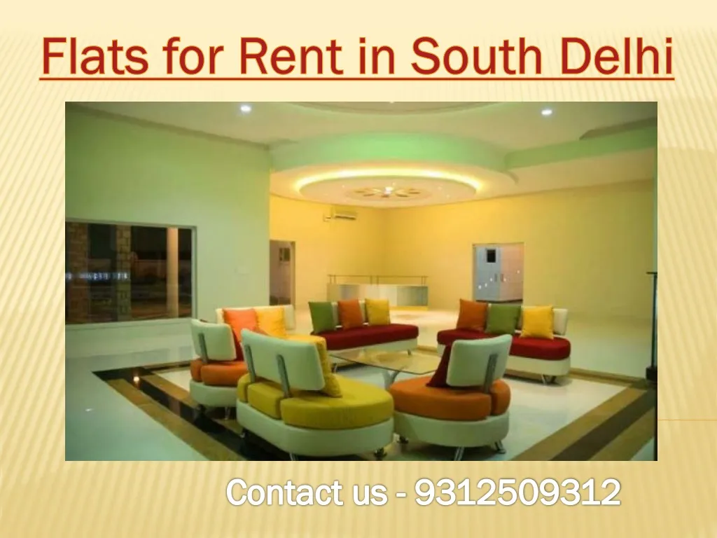 flats for rent in south delhi