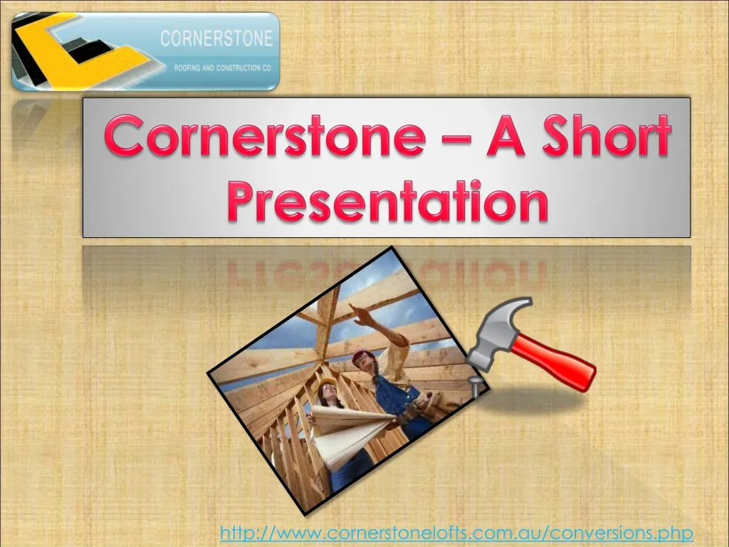cornerstone a short presentation