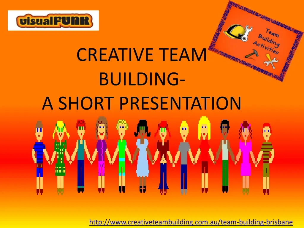 creative team building a short presentation
