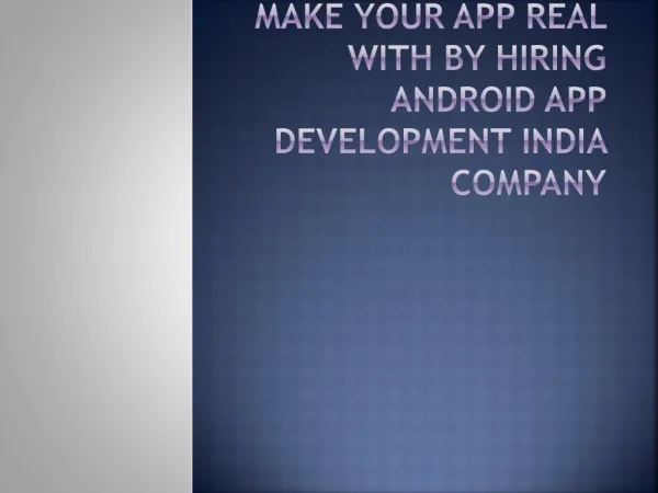 Get Android development in your way