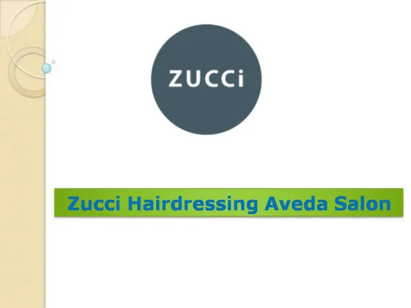 Zucci Hairdressing Aveda Salon