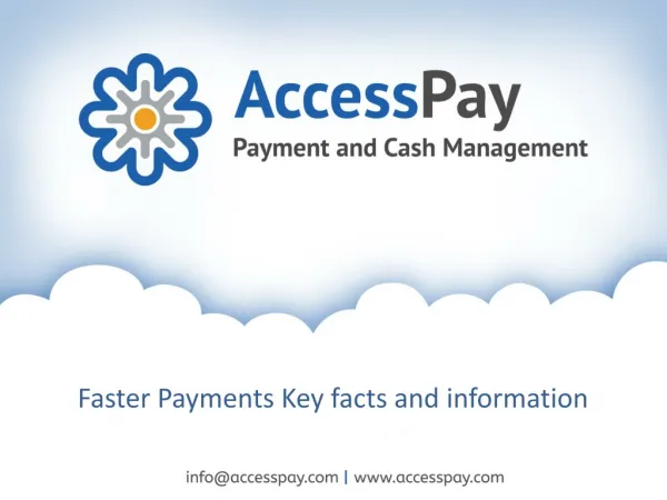 Faster Payments Key facts and information